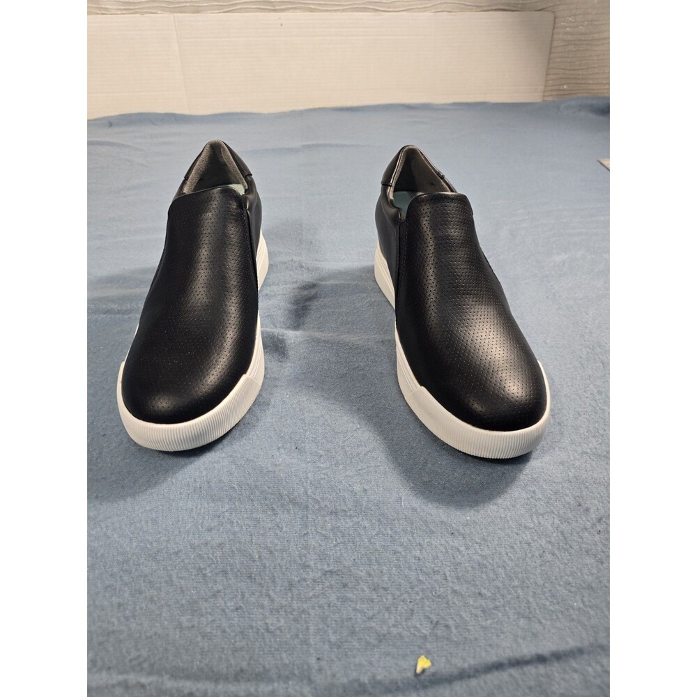 Dr. Scholl's Shoes Wmns If Only Slip On Hidden Wedge Platform Sneaker Black 9.5M